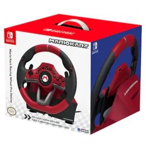 NEW Hori - Mario Kart Racing Pro Deluxe for Nintendo Switch - Red steering wheel